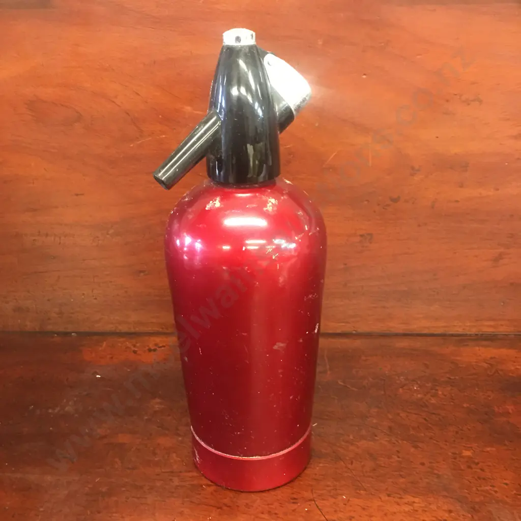 Vintage English Red Sparklets Soda /Syphon Bottle Image 1++